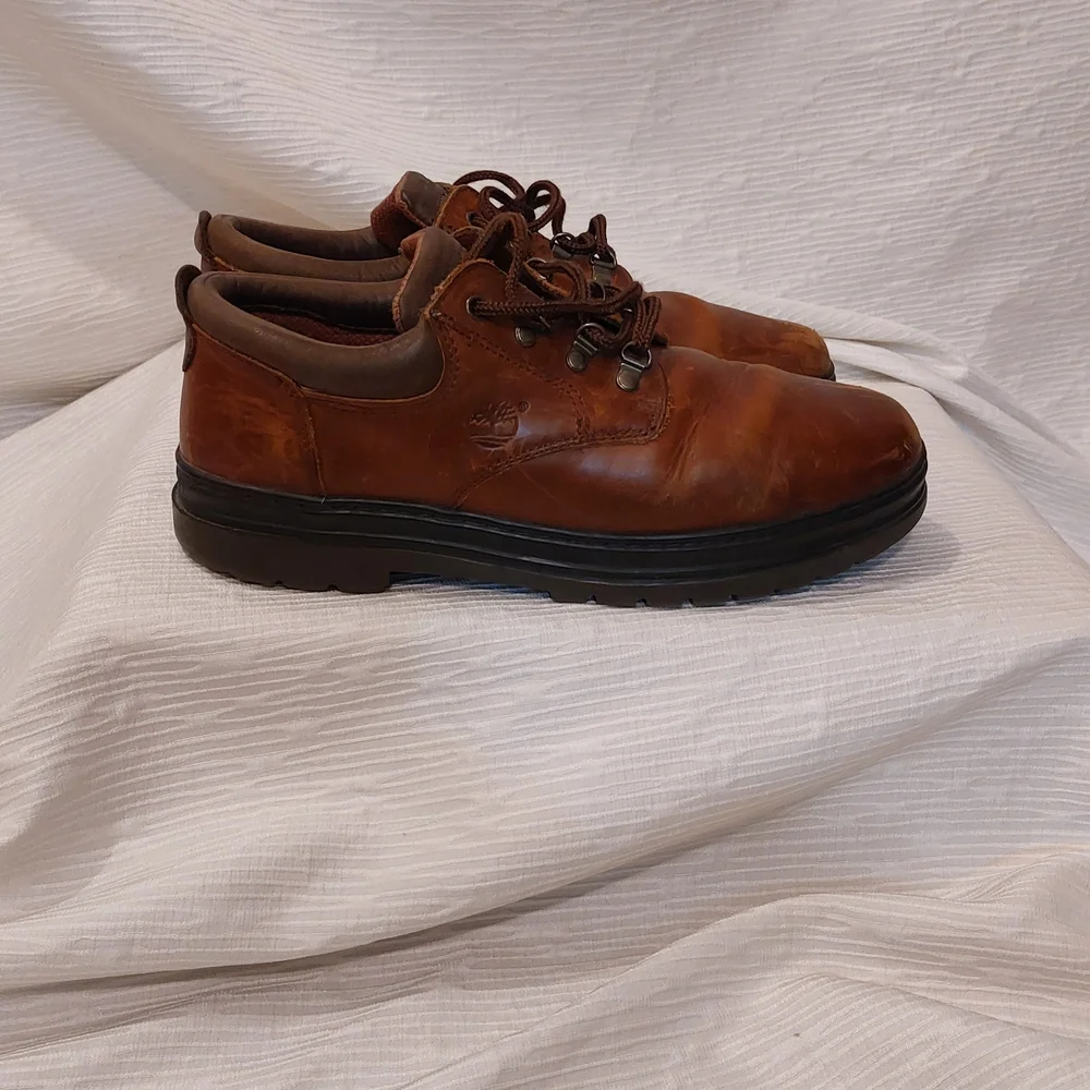 Vintage Timberland Men's Brown Leather Oxfords Size 11